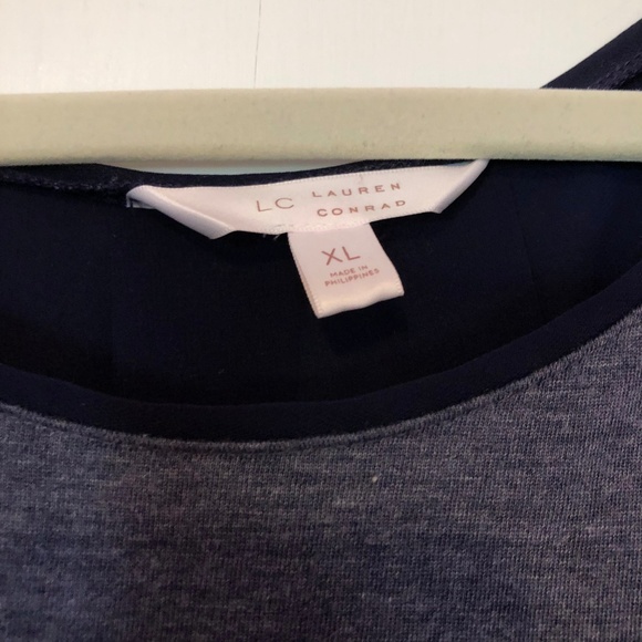 LC Lauren Conrad Purple Mock Layer Tunic - Picture 5 of 6